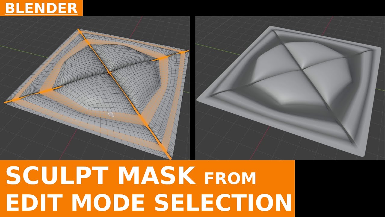 Sculpt Mask from Edit Mode Selection in Blender | Workaround Tutorial