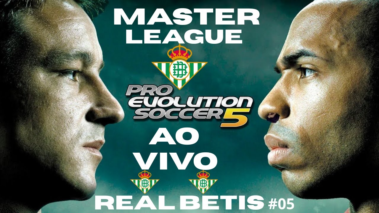 🔴LIVE: PES5 AO VIVO-PLAYSTATION 2 #05- Master league o Inicio REAL BETIS
