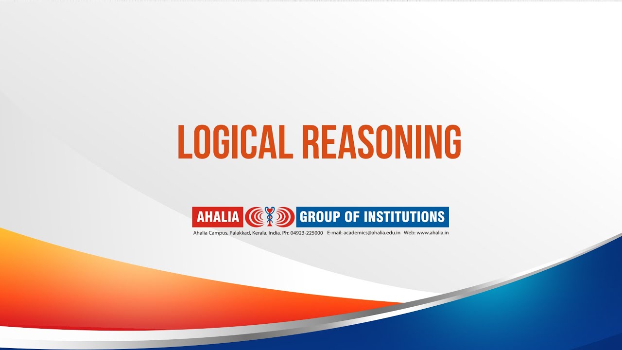 KMAT Coaching 2021 -  Logical Reasoning 2021| Ahalia School Of Management