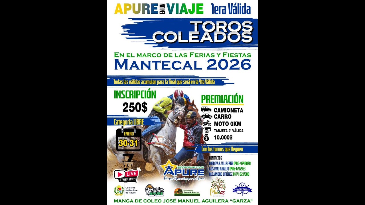 MANTECAL 2026 / APURE EN UN VIAJE / I VALIDA