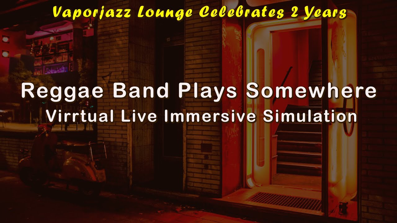 Reggae Band Plays Somewhere | Curiously Soothing Background Study Music| Live Performance Simulation