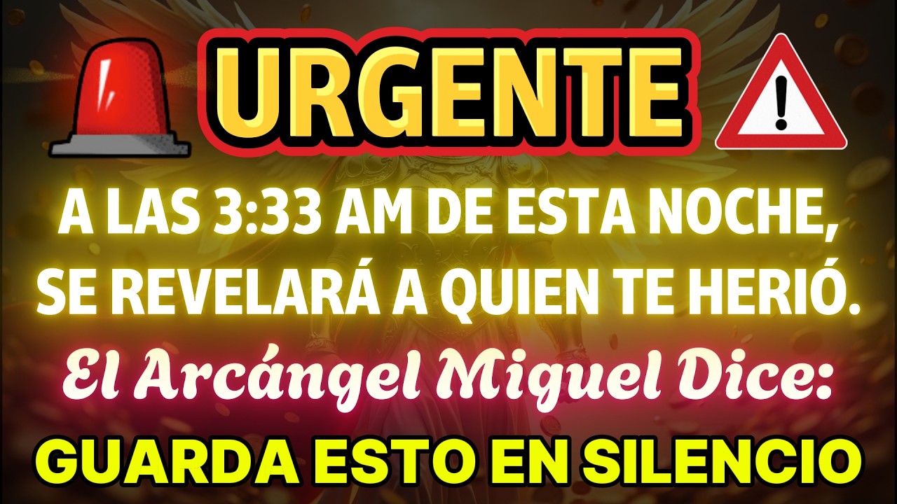 👉 A las 3:33 AM de esta noche, el que te hirió será revelado. El Arcángel Miguel dice: Silencio.