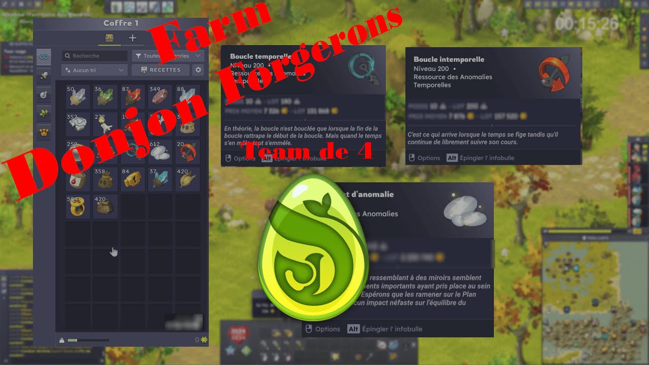 DOFUS FARM DONJON FORGERONS - ANOMALIE = MILLIONS DE KAMAS