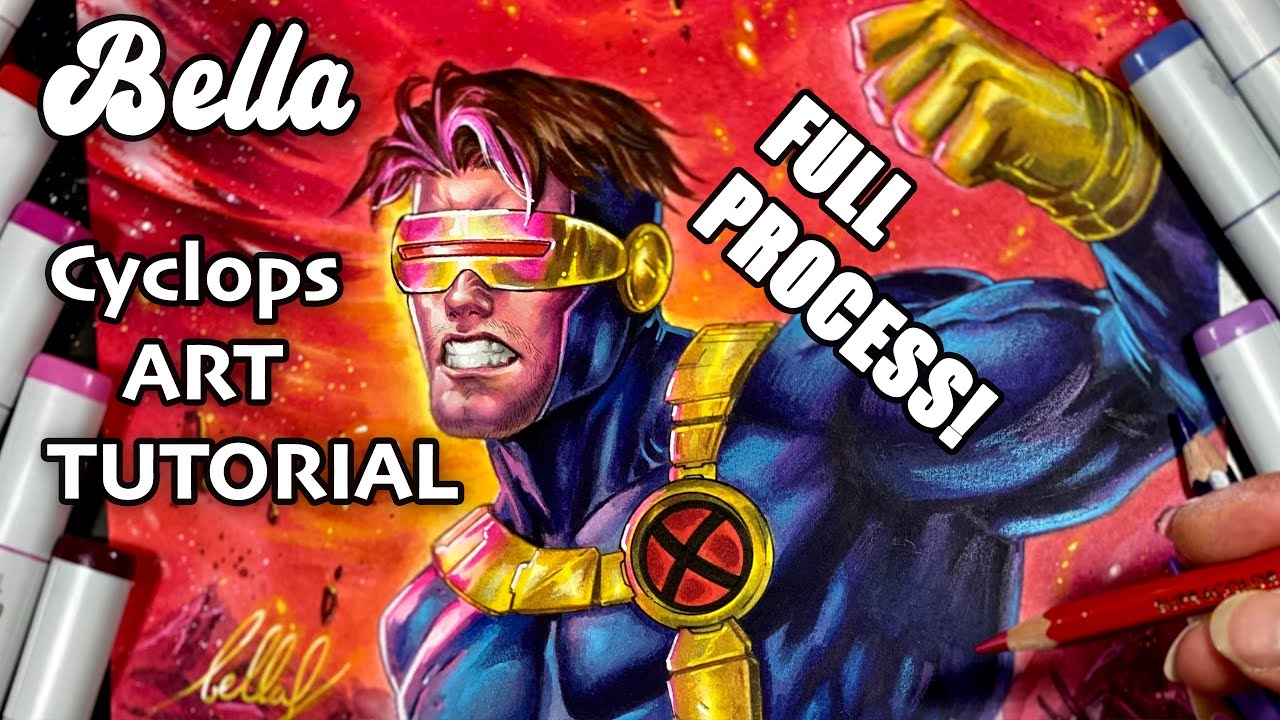 Cyclops art coloring tutorial!