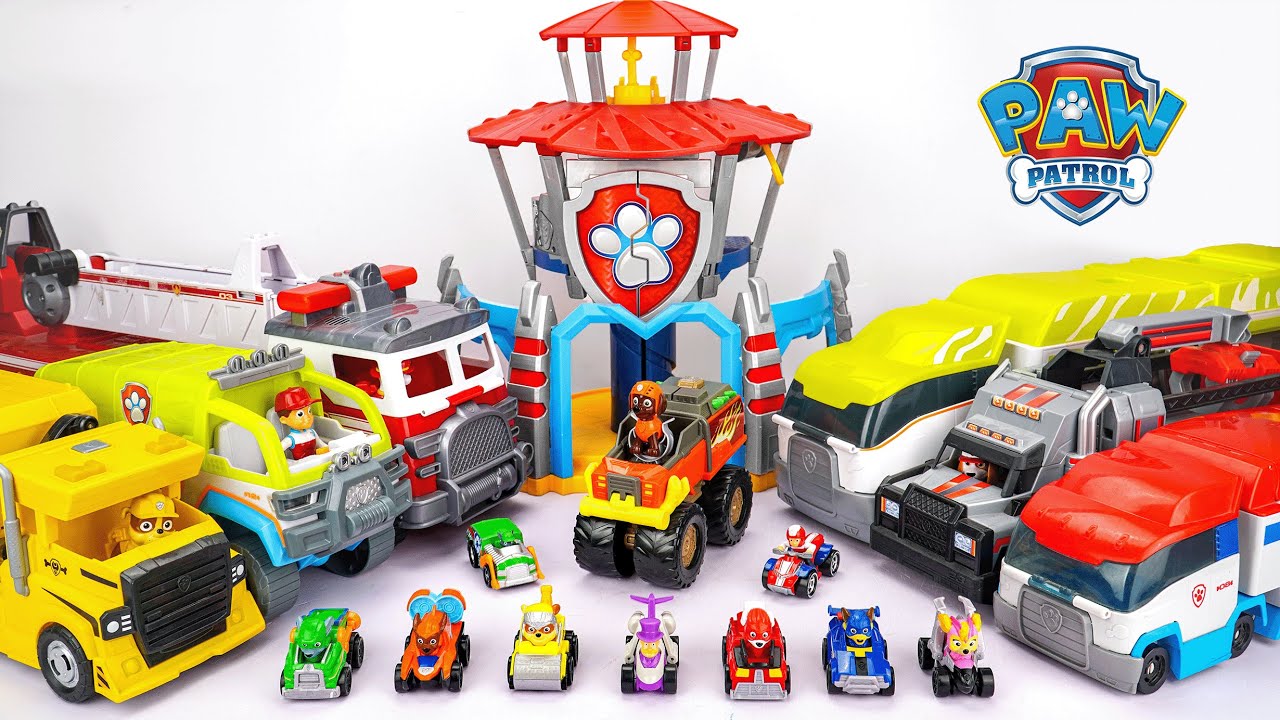 Unboxing Super Cool Paw Patrol Big Truck and Rescue Vehicle Toys Collection | Dino Rescue HQ Playset