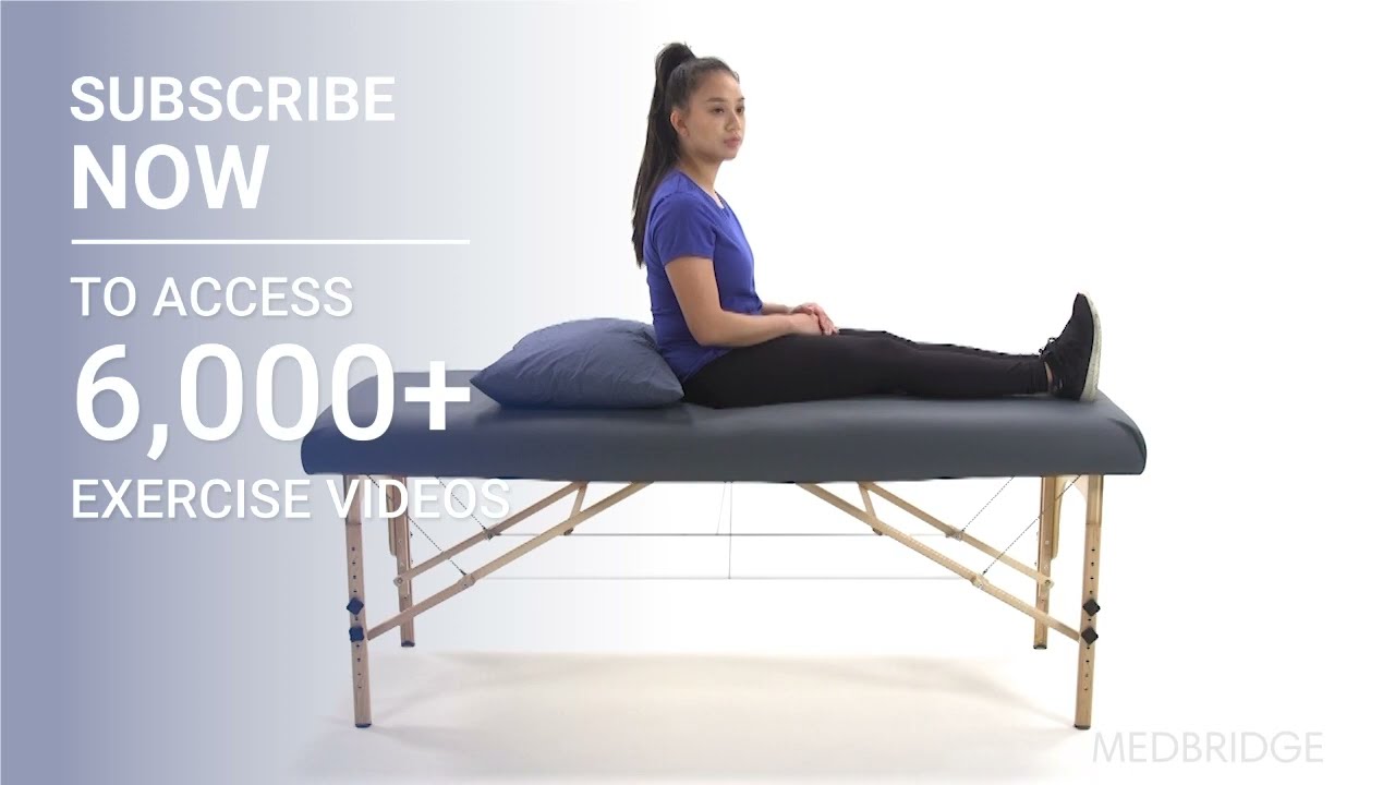 How to Do a Right Modified Dix Hallpike with Pillows Exercise | Medbridge