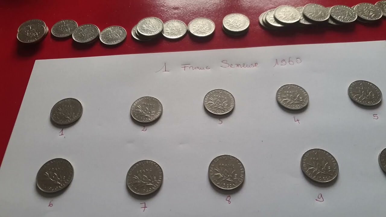 1 franc Semeuse 1960. Cette pièce vaut actuellement 680€  Découvrez comment. Monnaie, money, coins.