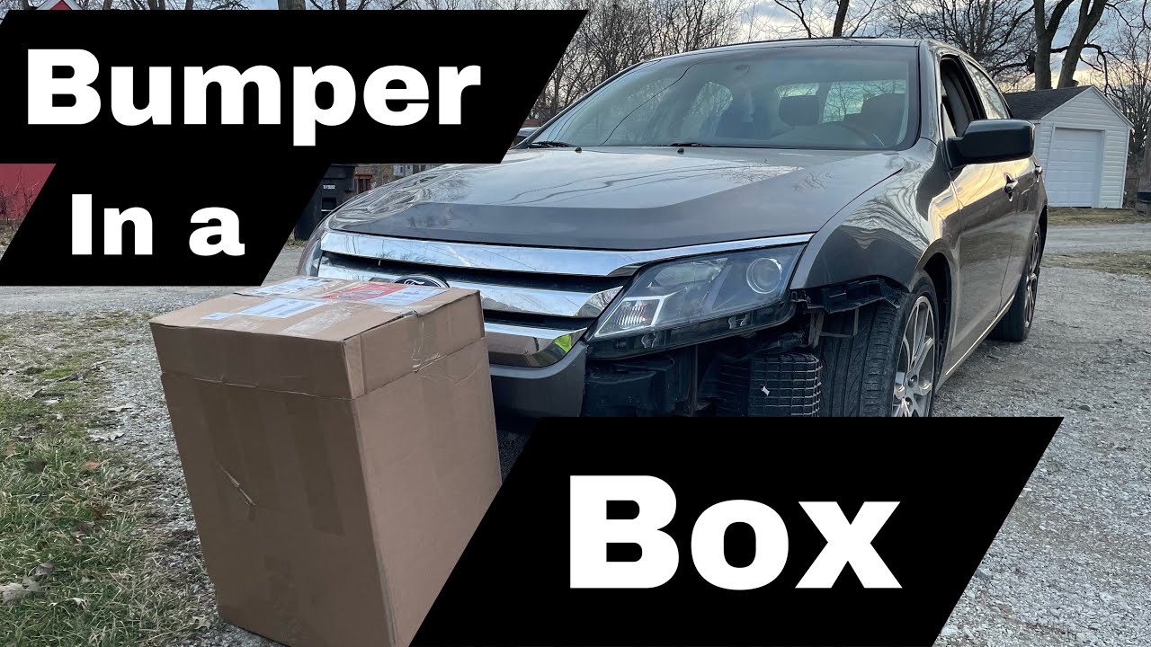 My New FORD FUSION Bumper came FOLDED Up in a BOX!!!