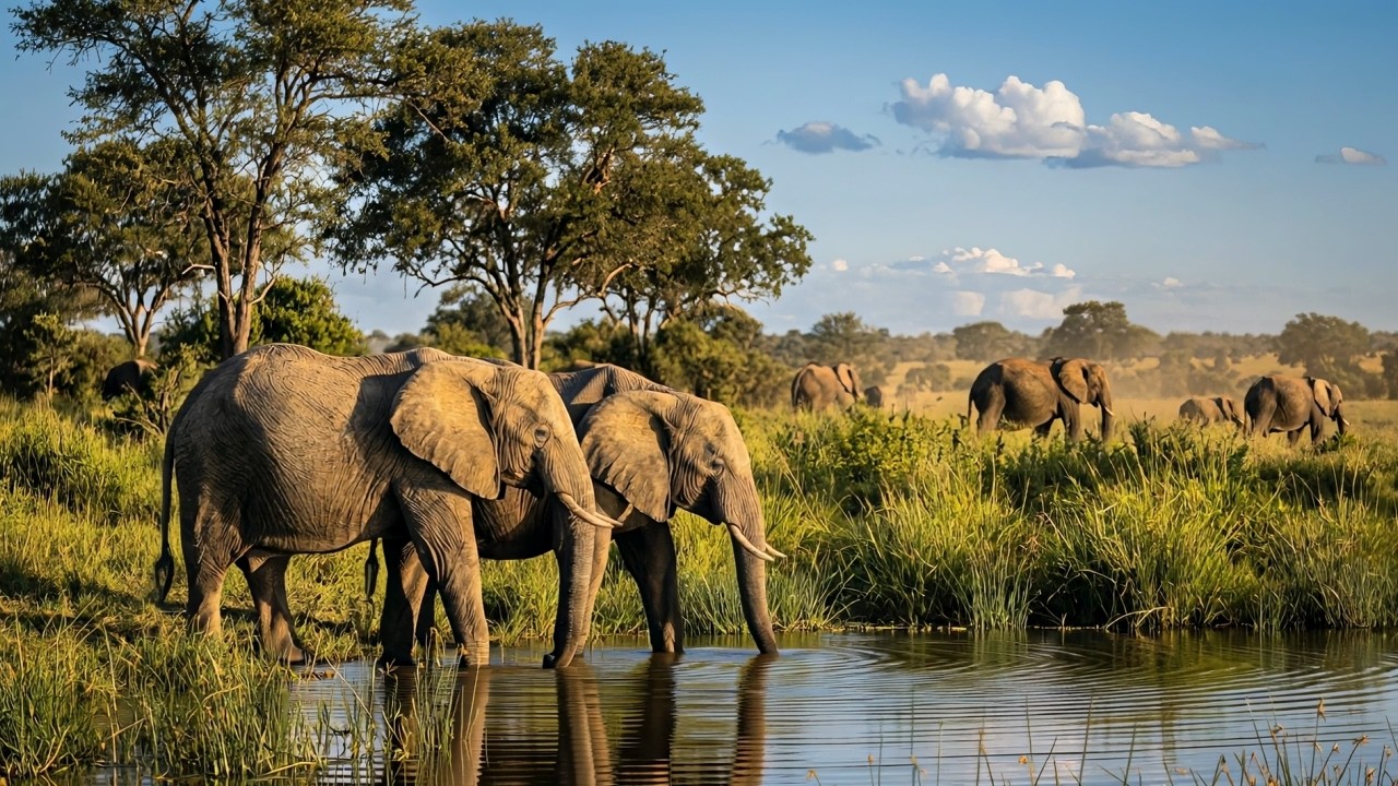 Elephants sounds with 8 hours of trumpeting