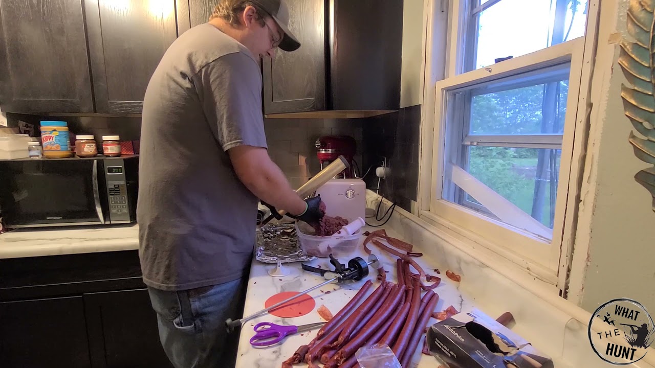 Making Goose Snack Stick's
