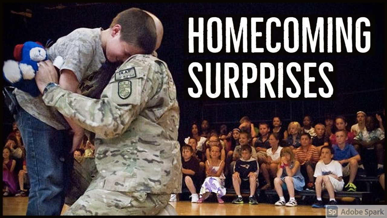 Epic Homecoming Soldiers Moments When Surprising Their Kids