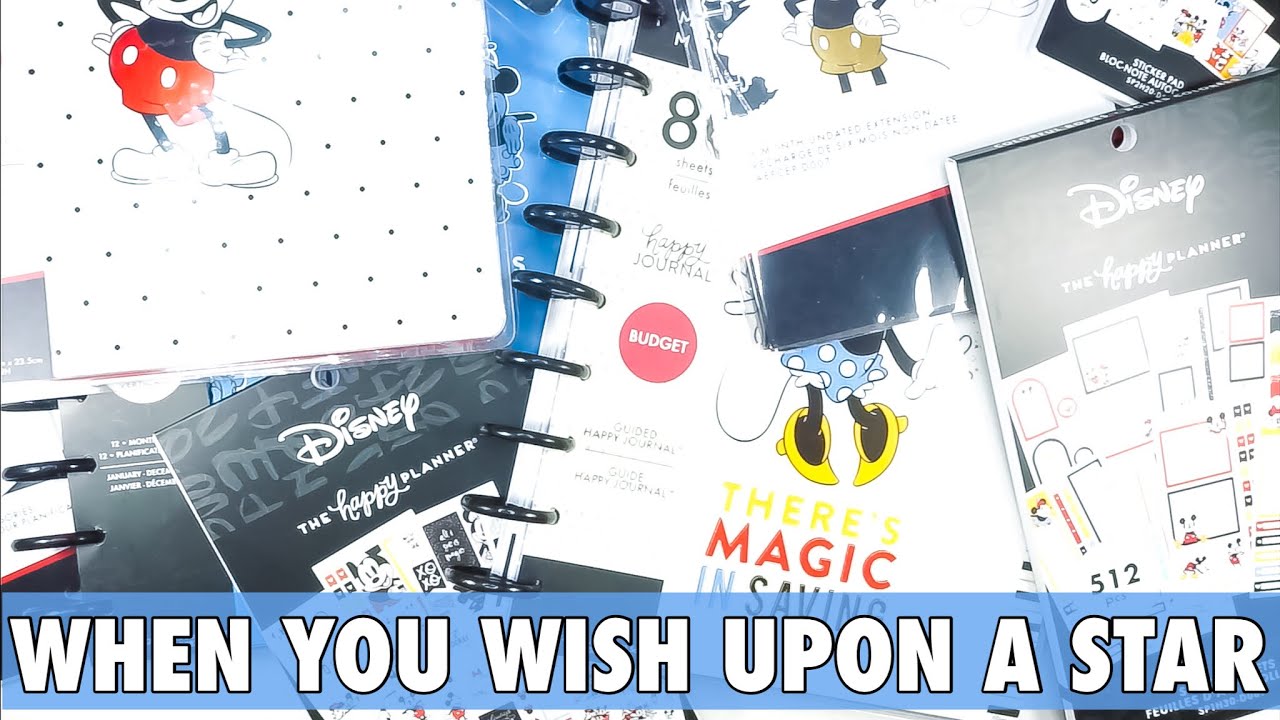 DISNEY 2021 NEW RELEASE PLANNER HAUL | NEW HAPPY PLANNER CLASSIC PLANNER + STICKERS + SO MUCH MORE!
