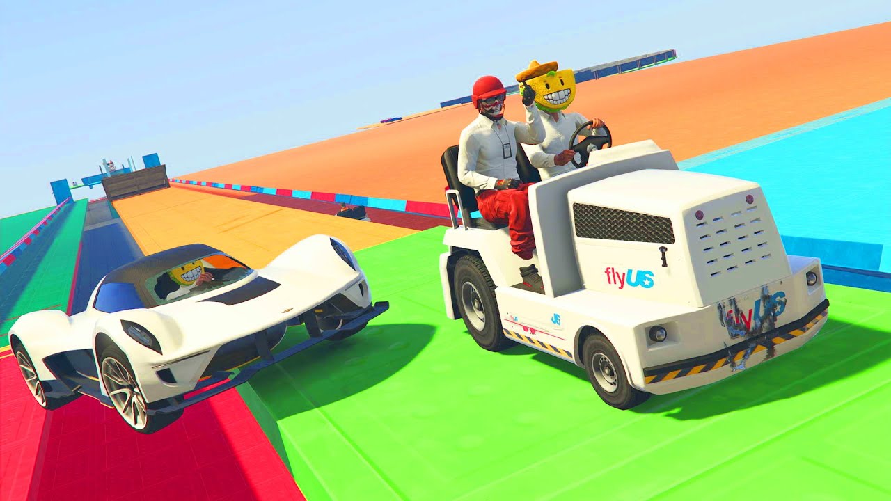 CORRE O TE ATROPELLO EN MINI COCHE POCHO!! DEMASIADAS RISAS! - GTA 5 ONLINE