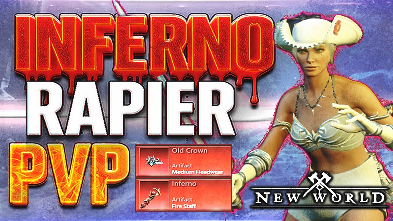 New World Aeternum Season 9 - PVP⚔️SUPER LIGHT Leech Mage ~ Inferno🔥| Fire Staff + Rapier Build