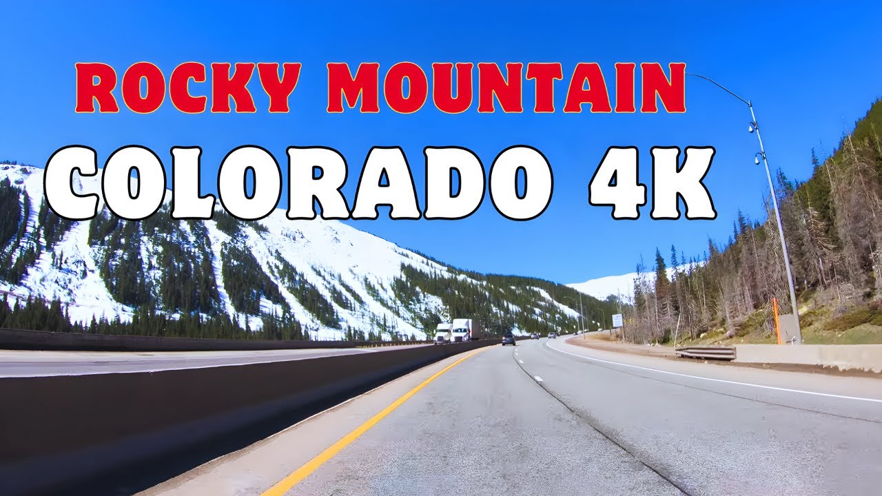 Drive Tour 4K | I-70 Through Rocky Mountain | Denver to Eagle, Colorado, USA | Colorado Highway