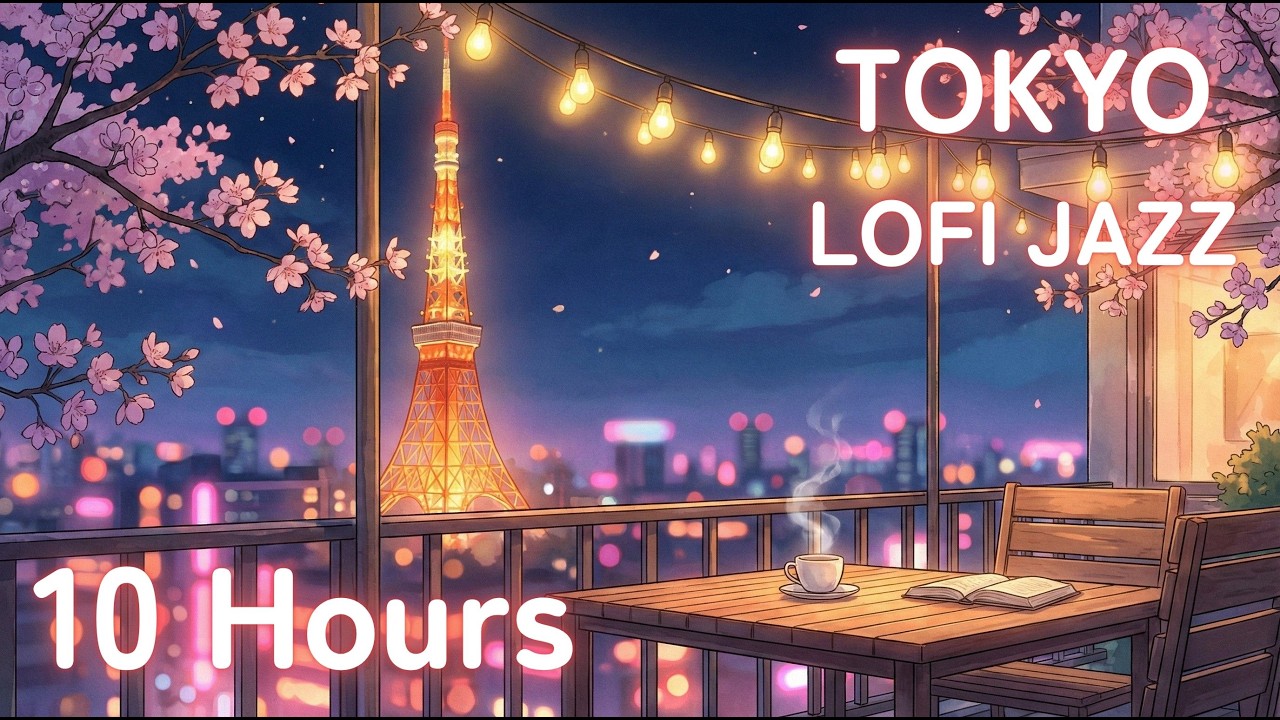 Tokyo Lofi Beats 10 Hours Japanese Café Music Sakura Season Study Vibes Deep Relax