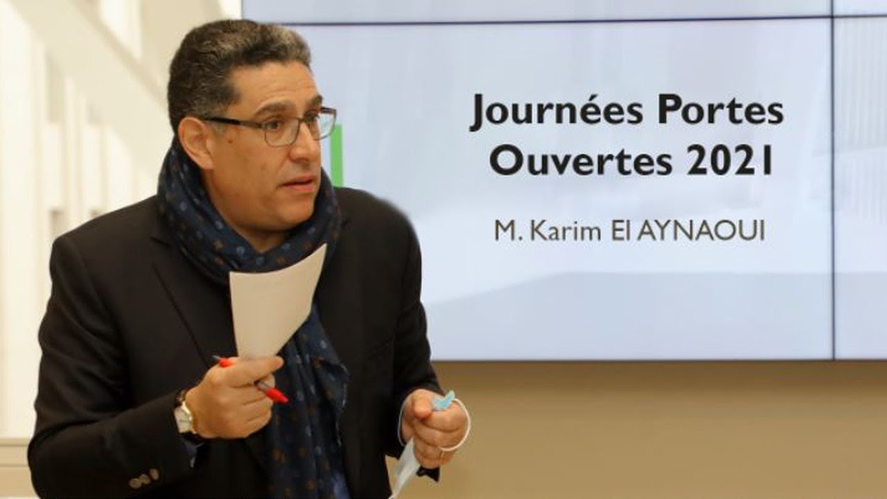 Intervention de notre Doyen Karim El AYNAOUI lors des JPO 2021 organisées par l'UM6P.
