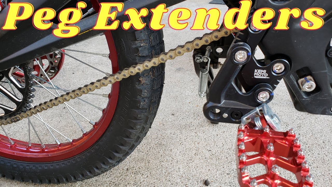 72v Sur Ron Peg Extender Install #surron #ebike