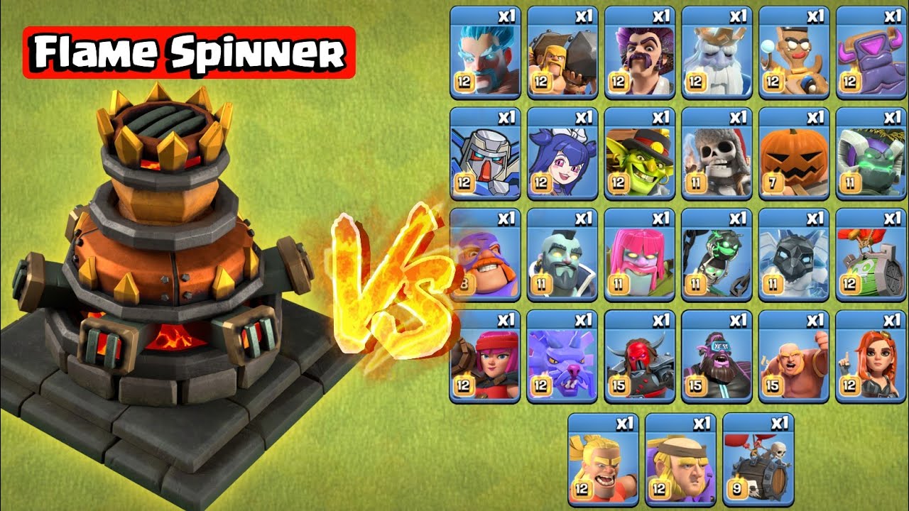 Temporary Defense vs All Temporary Troops - Clash of Clans