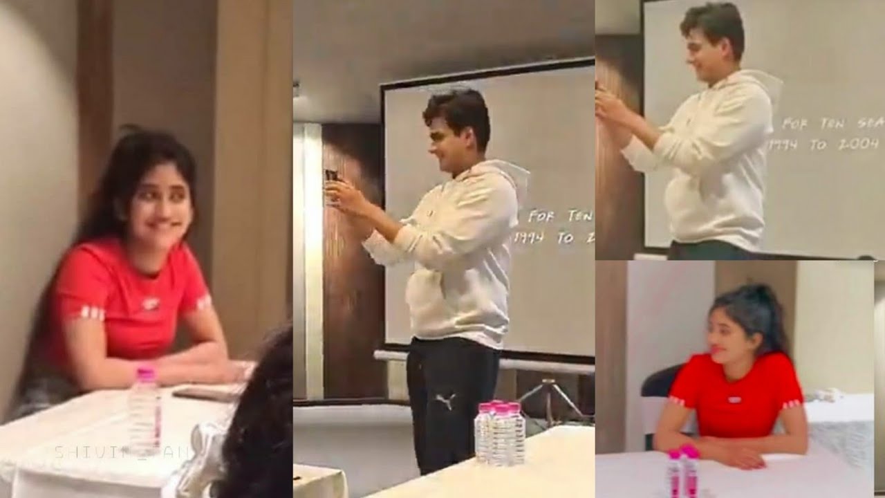 Mohsin Khan And Shivangi Joshi Watching Friends Reunion Together!