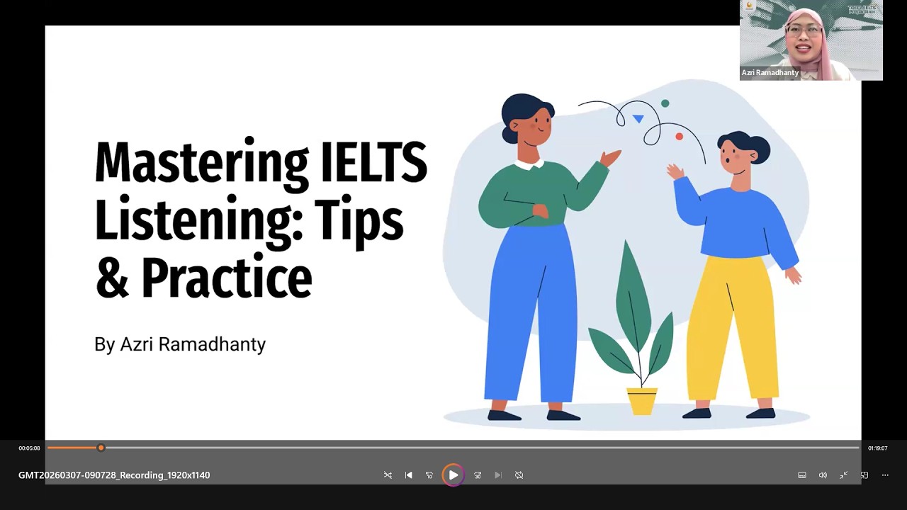 🎧 Sharing Session: Tips & Strategi Menjawab IELTS Listening