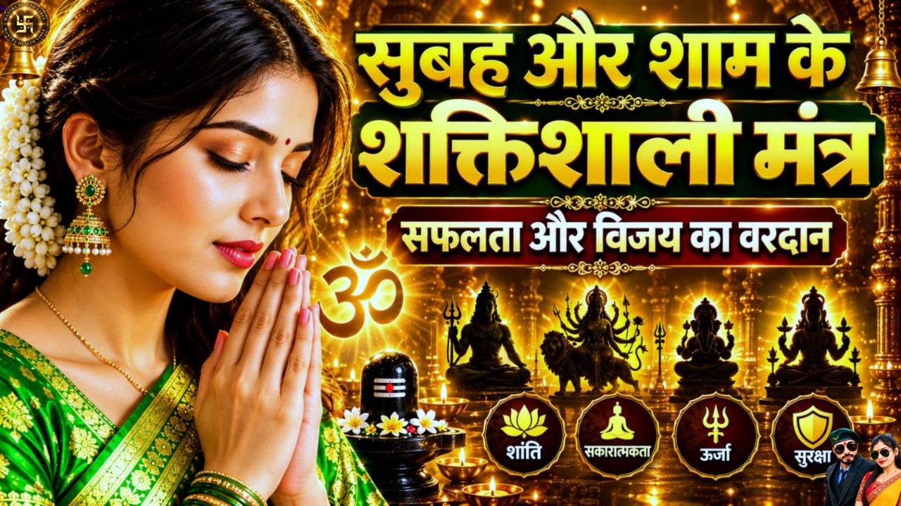 Very powerful Morning & Evening Mantras 2026 | Hanuman, Ganesh, Shiva, | Safalta Aur Vijay Ka Vardan