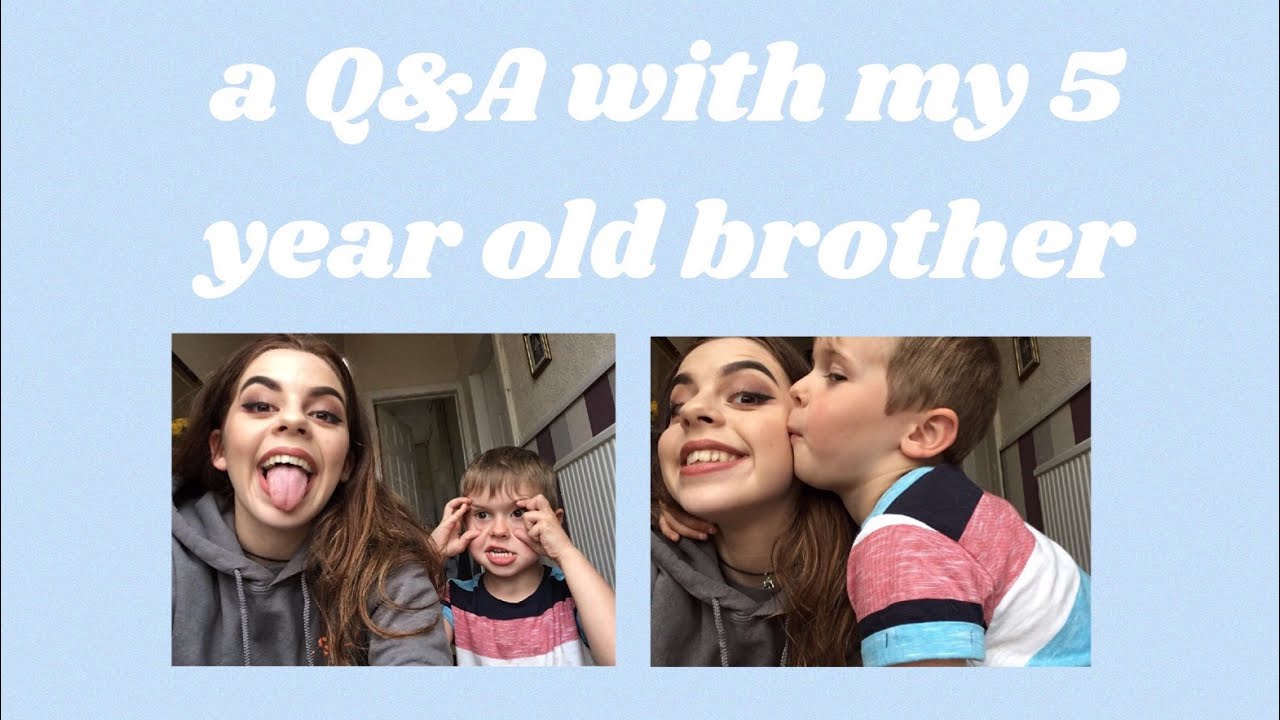 a Q&A / interview with my five year old brother | abby thomas