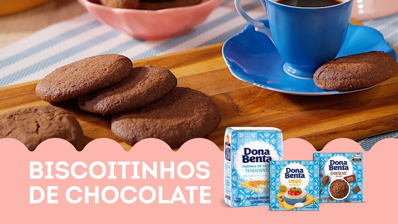 Receita Biscoitinhos de Chocolate | Cozinha Dona Benta ​​