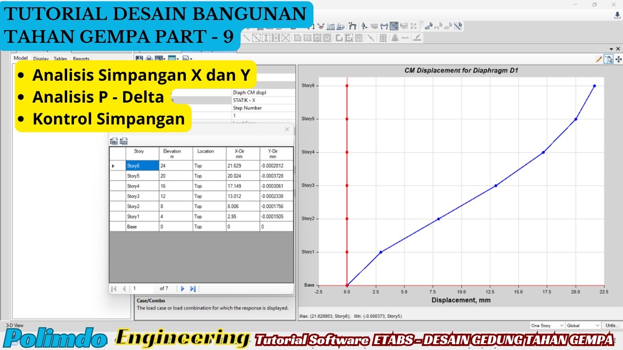 Tutorial Software ETABS PART   9