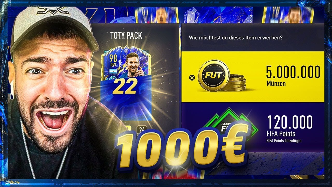 FIFA 22: 1.000&euro; in TOTY Packs das bekommst du.. (Ohne Spoiler) 🤡🤡 EXPERIMENT !!