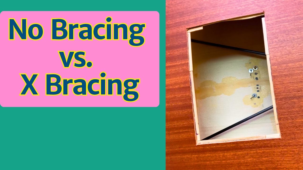 No Bracing VS. Standard X-Bracing - Guitar Sound Comparison.