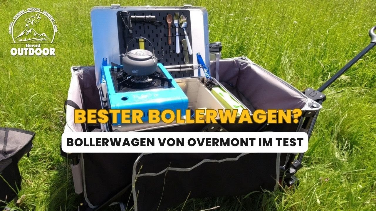 Mit dem Bollerwagen unterwegs -Overmont Falt Bollerwagen im Test