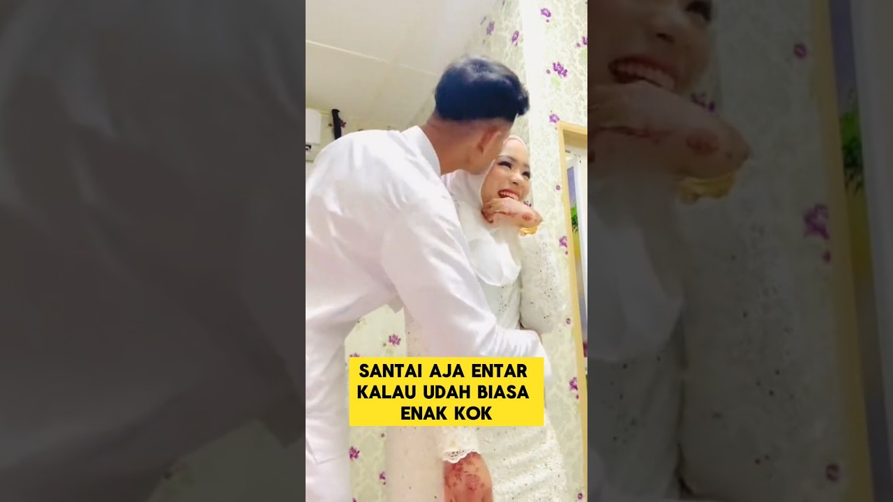 pengantin wanita malu-malu dan gugup saat malam pertama ‼️‼️ #nikah #pengantin  #malumalu #romantis