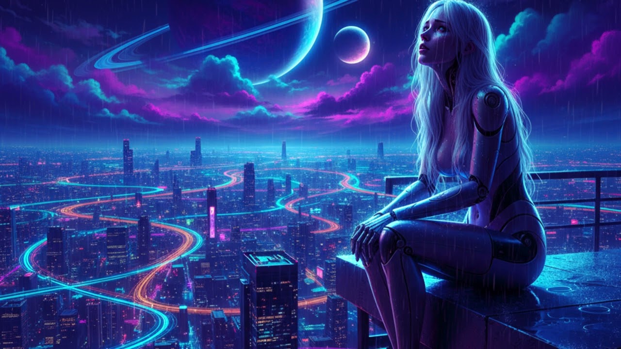 Synthetic Serenity - Darkwave / Synthwave for coding, relax, study or inspire