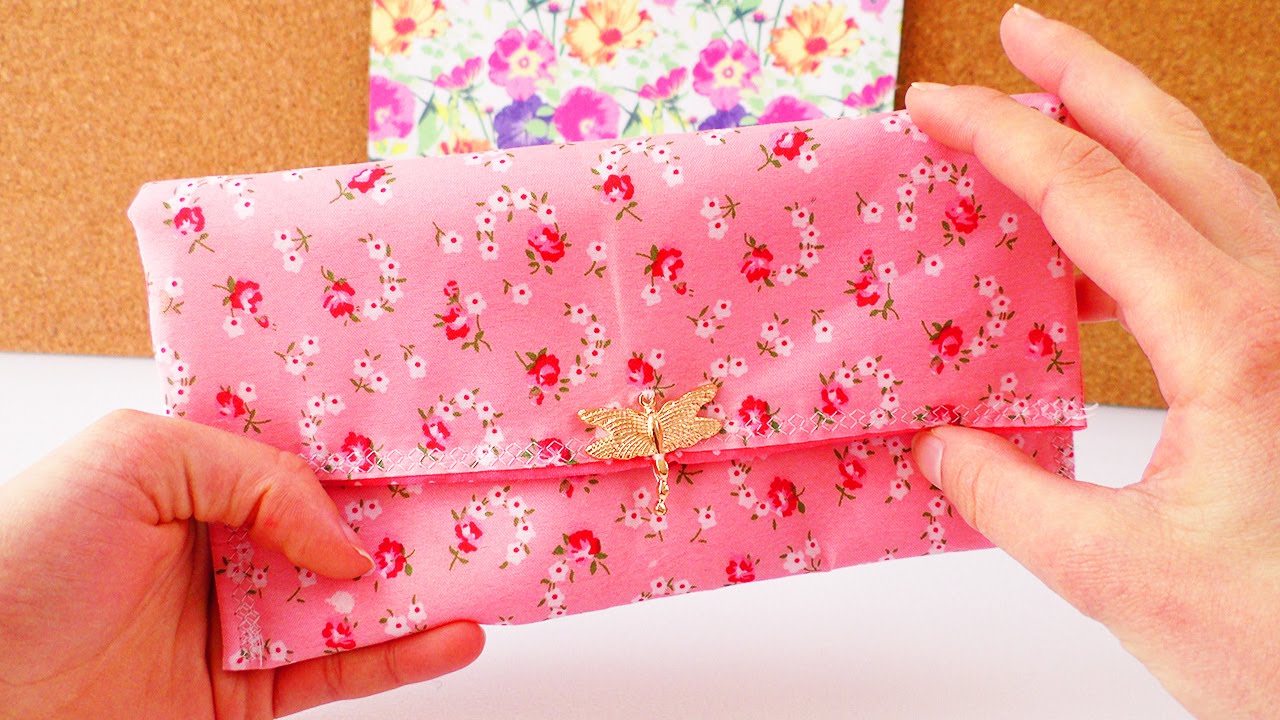 DIY Portemonnaie nähen | Etui aus Stoff, kleine Taschen für Kosmetik & Organizer |  Geldbörse nähen