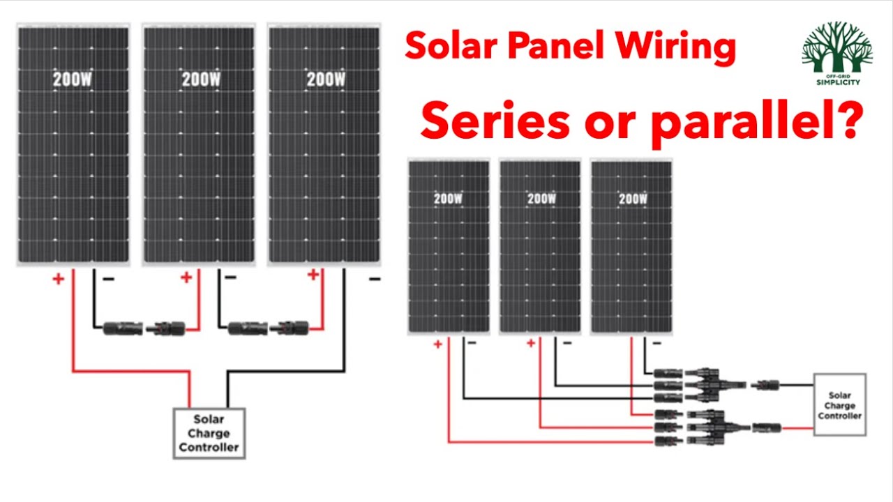 Solar panels parallel or series wiring?