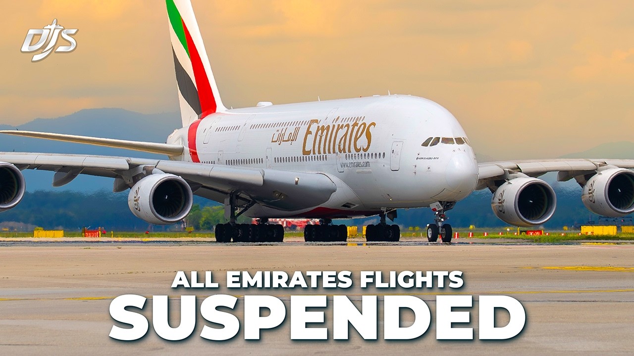 Компания Emirates приостанавливает полеты.