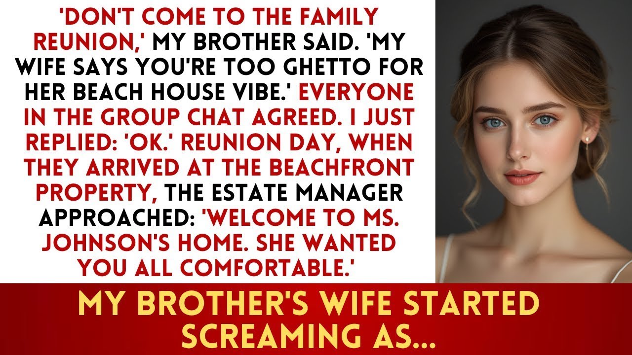 Brother Said “Don’t Come to the Reunion—You’re Too Ghetto,” Until He Met the Property Owner