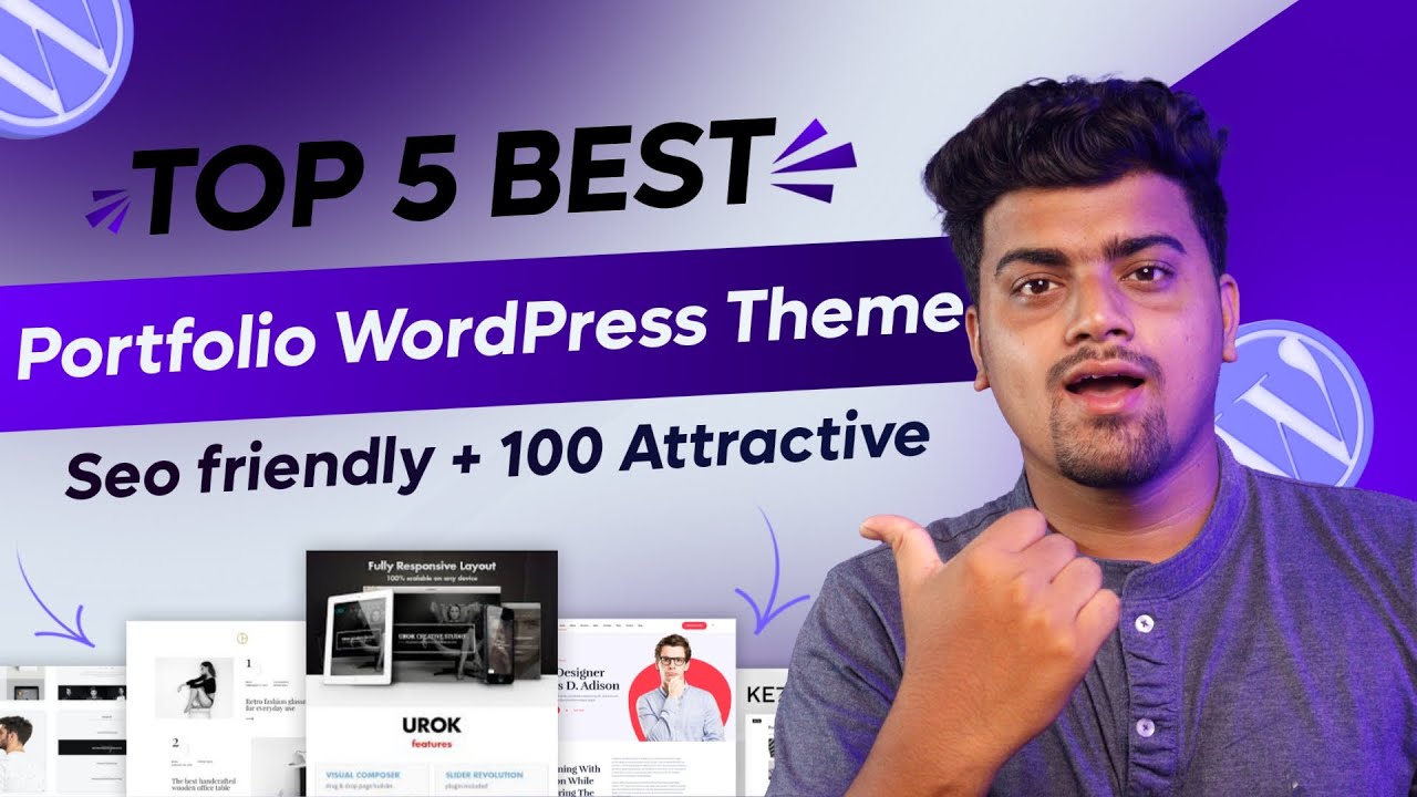 Top 5 Best Portfolio WordPress Themes🔥Creative Personal Portfolio & Agency WordPress Themes