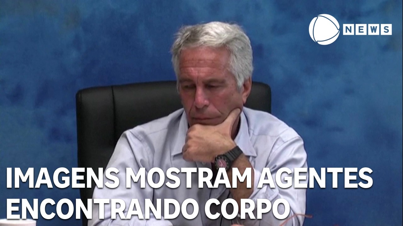 Novas imagens mostram agentes encontrando corpo de Epstein