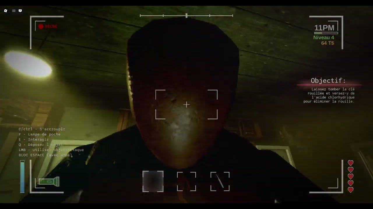 Play white me friends a Horror game