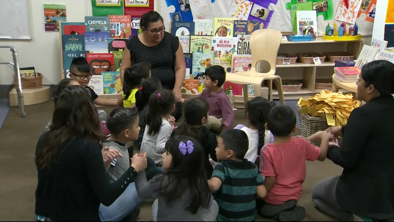 Michelle Obama pays surprise visit to preschool