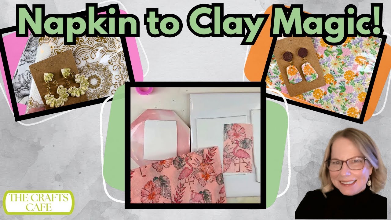 Napkin Transfers on Polymer Clay: Mastering the Technique with Tips & Tricks #polymerclayearrings