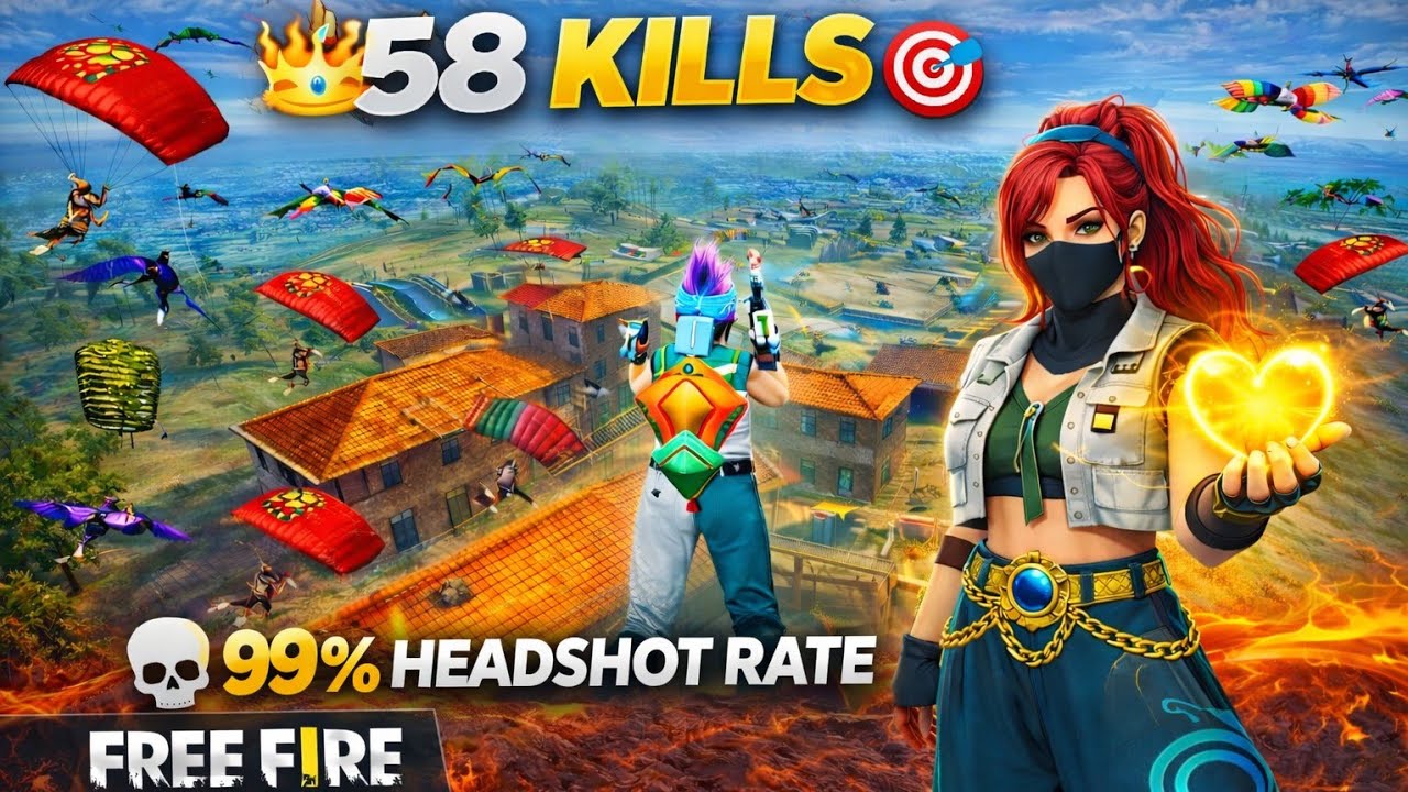 🔥58 Kills 99% headshot rate  | Girl Youtuber | TRX prity 