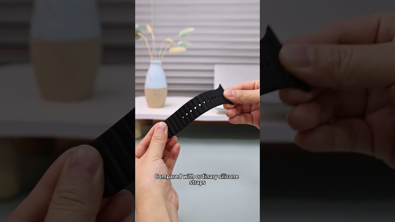 iTwill Two-Tone Silicone Sport Watch Band for Apple Watch | Magnetic Secure Fit by VOKAMO