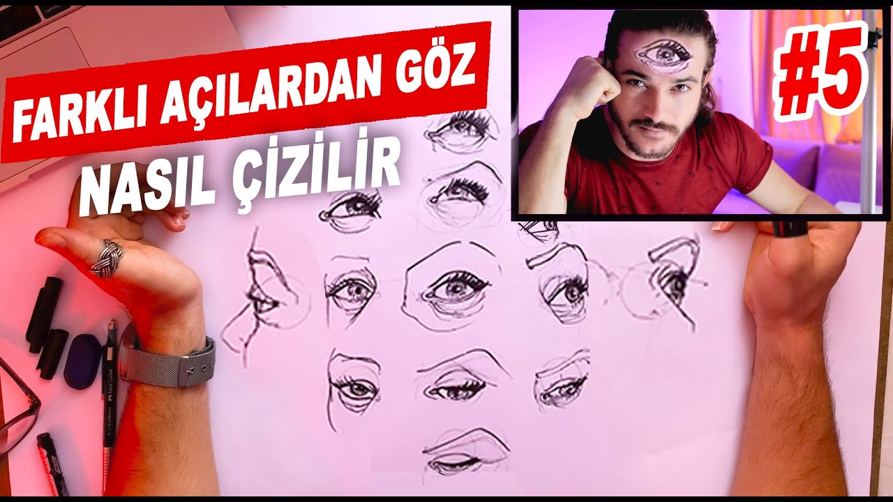 Farklı Açılardan Göz Çizimi #5