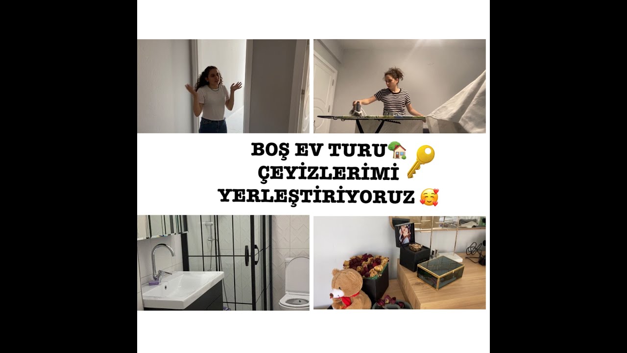 BOŞ EV TURU 🏡 ÇEYİZLERİMİ YERLEŞTİRİYORUZ🥰 HOME TOUR 🏡