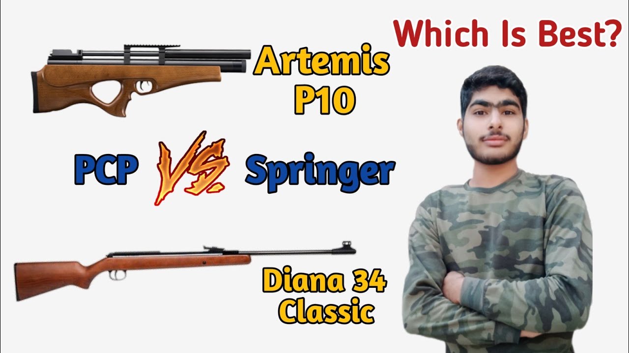 Diana 34Classic VS Artemis P10||PCP VS Springer||AirHunter.PK