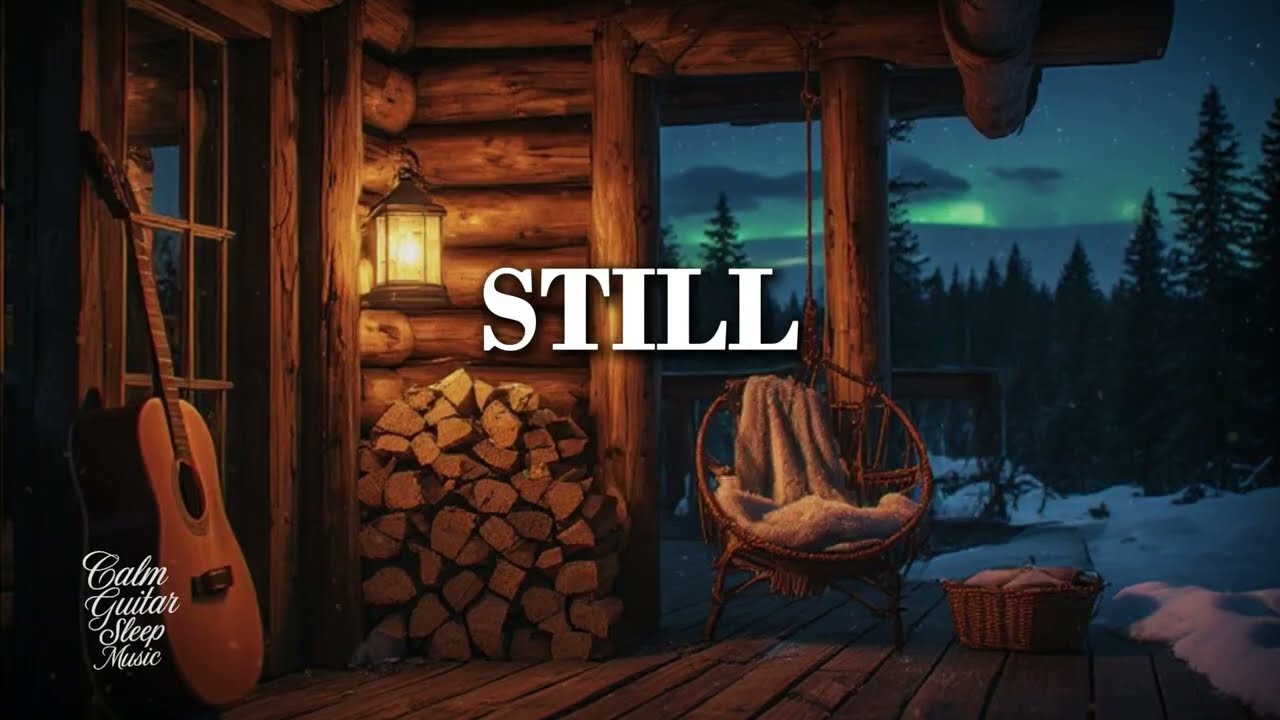 Quiet Evening Acoustic Guitar ~ Cozy Cabin Porch Music for Sleep, Relaxation, Study & Reflection