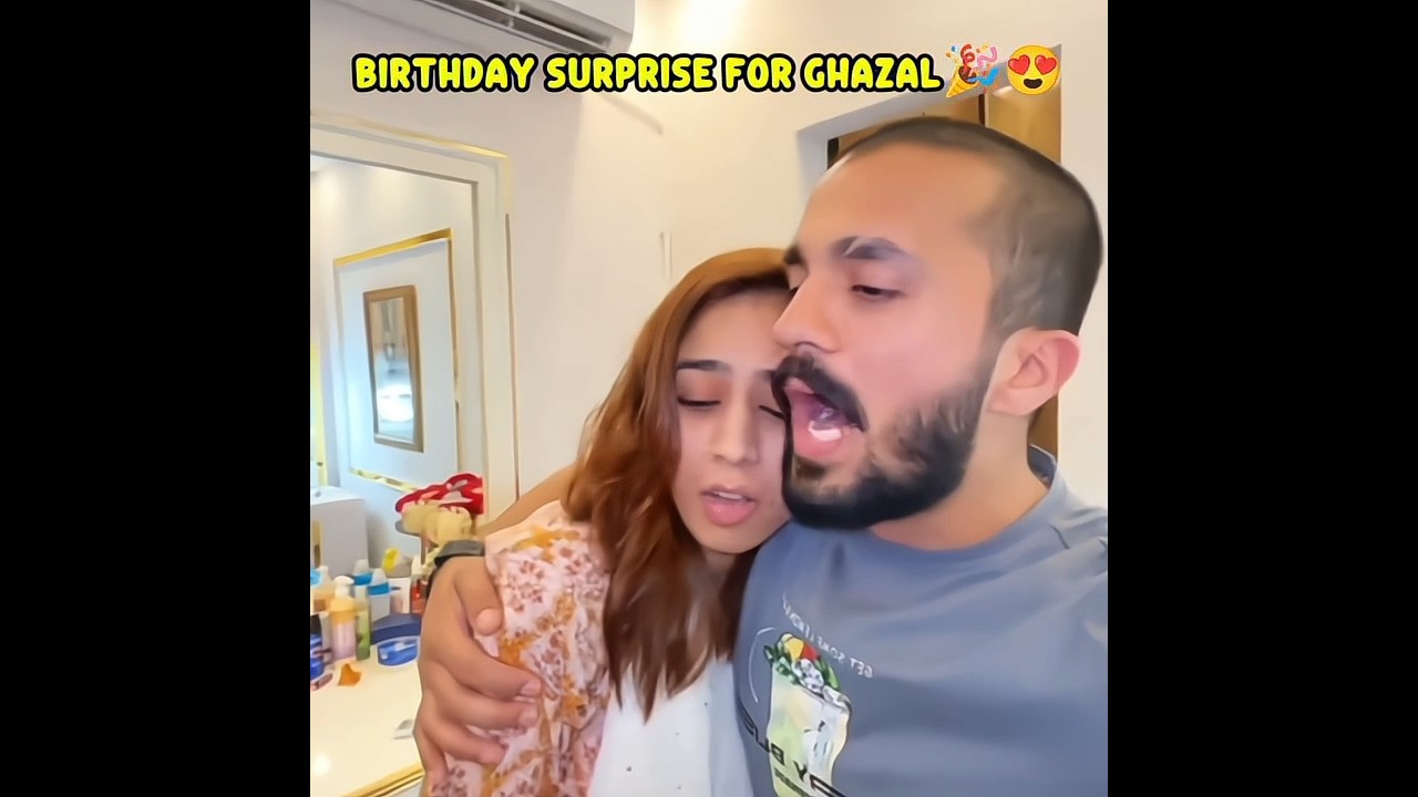 Birthday Surprise For Ghazal Api!🎉😍👑#rajab #familyvideo #viralvideo